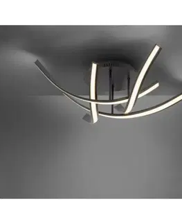 Designová stropní svítidla PAUL NEUHAUS LED stropní svítidlo, rezavohnědo, hravý design, SimplyDim 3000K PN 6474-48