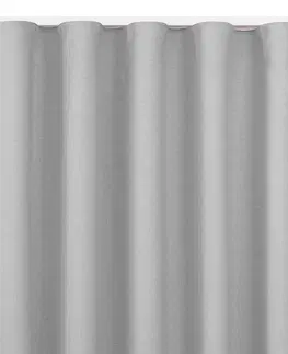 Záclony Závěs Homede Carmena s klasickou řasící páskou šedý, velikost 140x175