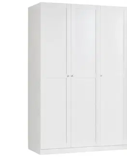 Šatní skříně s otočnými dveřmi Skříň Unit, Vybavení Komfort, Bílá, Š. 136,7 Cm