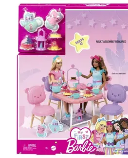 Hračky panenky MATTEL - Barbie Moje První Barbie Čajová Party Herní Set