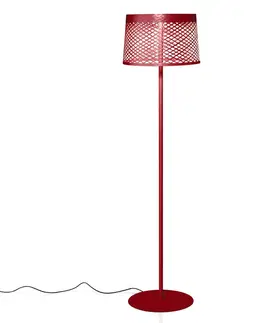 Venkovní osvětlení terasy Foscarini Stojací lampa Foscarini Twiggy Grid lettura, karmínově červená