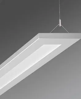 Závěsná světla Regiolux Závěsné světlo Stail mikroprisma 52W bílý hliník