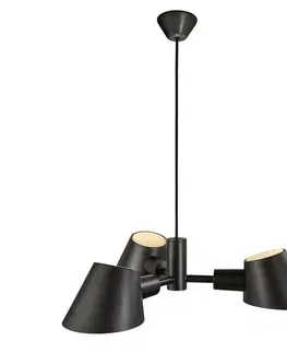 Industriální závěsná svítidla NORDLUX Stay 3-Spot závěsné svítidlo černá 2120703003