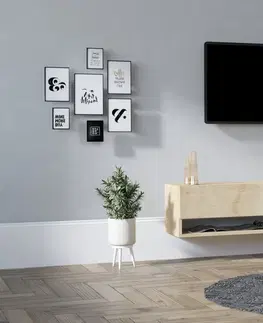 Obývací stěny a sestavy nábytku Televizní stěna AGRES dub