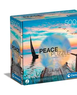 Hračky puzzle CLEMENTONI - Puzzle 500 dílků Peace - Peaceful Wind