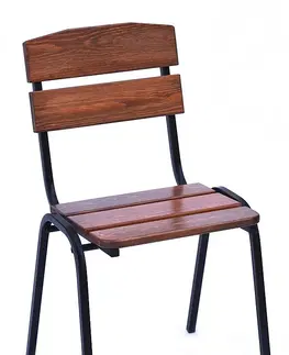 Zahradní židle a křesla Dřevěné zahradní stohovatelné křeslo LIMA