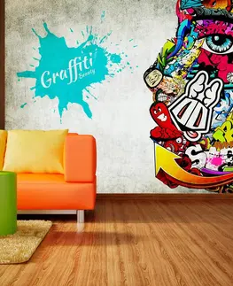 Tapety Samolepící tapeta moderní grafity - Graffiti beauty