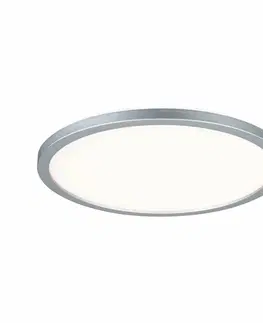 LED stropní svítidla PAULMANN LED Panel Atria Shine kruhové 293mm 1800lm RGBW matný chrom