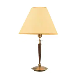 Stojací lampy Avonni Stolní lampa HML-9009-1EB s textilním stínidlem