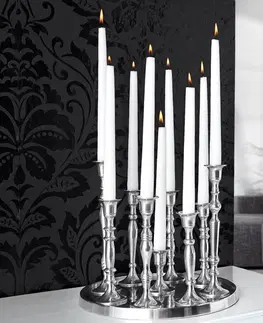 Svíčky, svícny a lucerny Estila Stylový jedinečný svícen 9 ramen stříbrná