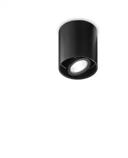 Moderní bodová svítidla Stropní bodové svítidlo Ideal Lux Mood PL1 D09 Round Nero 243924 GU10 1x28W 9cm kulaté černé
