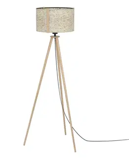 Dřevěné stojací lampy EGLO Stojací svítidlo HONTONGAS EGLO 390326