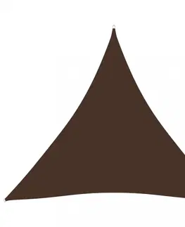 Stínící textilie Stínící plachta trojúhelníková 4x4x4 m oxfordská látka Dekorhome Černá