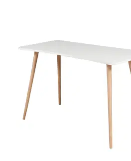 Psací stoly Kalune Design Psací stůl FABIO bílý