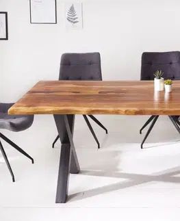 Jídelní stoly LuxD Designový jídelní stůl Argentinas X 180 cm sheesham
