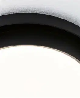 LED stropní svítidla PAULMANN LED stropní svítidlo 3-krokové-stmívatelné Malik 2700K 230V 13,5W stmívatelné černá mat