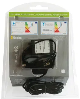 LED pásky na USB Ecolite LED TV STRIP vč. USB adpt., 60cm, IP20, RGB DX-LEDTV-RGB