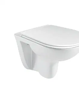 Koupelna MEREO WC závěsné, RIMLESS, 530x355x360, keramické, vč. sedátka CSS113S VSD81S