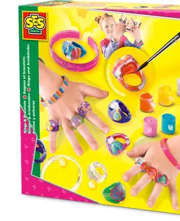Hračky SES - Malování módních prstýnků a náramků