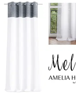 Záclony Záclona AmeliaHome Melia I bílá, velikost 140x270
