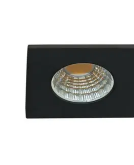 Bodovky do podhledu na 230V LED Stropní podhledové svítidlo AZzardo Fill 5W S 3000K black AZ3379 5W 425lm 3000K IP20 4,5cm hranaté černé
