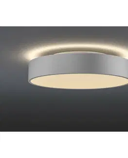 LED nástěnná svítidla SLV BIG WHITE MEDO 40 CW AMBIENT LED, vnitřní nástěnné a stropní nástavbové svítidlo, DALI, stříbrošedá, 3000/4000K 1001897