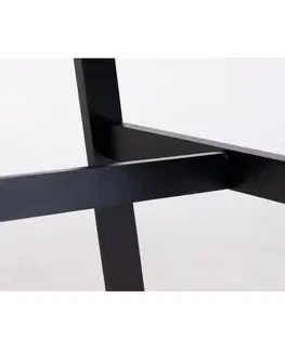 Jídelní stoly Hector Jídelní kaučukový stůl Lingo obdélníkový hnědý/černý
