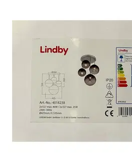 Svítidla Lindby Lindby - Lustr na tyči ROBYN 2xE27/40W/230V + 2xE27/25W/230V 