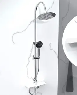 Sprchy a sprchové panely Schütte Aquastar sprchovy sloup bílá / chrom 4008431605203