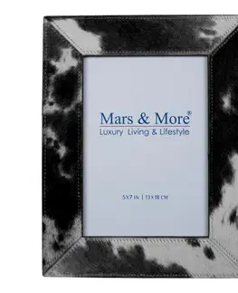 Klasické fotorámečky Fotorámeček s lemováním z hovězí kůže - 24 * 19,5 cm ( 18 x 13 cm) Mars & More OMFLKZW1813