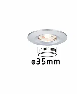 Bodovky do podhledu na 230V PAULMANN LED vestavné svítidlo Nova mini nevýklopné IP44 1x4W 2700K chrom 230V 943.02