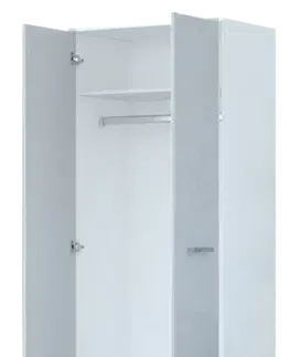 Šatní skříně Idzczak Meble Šatní skříň FRANCO B 80 cm bílá