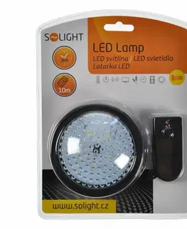 Noční osvětlení Solight LED světélko s dálkovým ovládáním, 5 LED, 3x AA baterie WL95