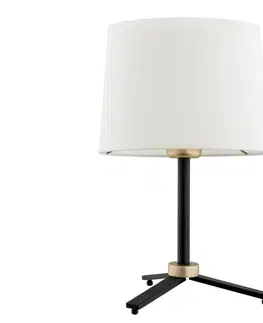 Lampy Argon Argon 8319 - Stolní lampa CAVALINO 1xE27/15W/230V 39 cm krémová/černá 