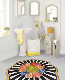 Koupelnové předložky L'essentiel Koupelnový kobereček Flower Rulette 100 cm