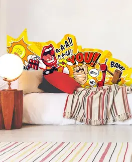 Samolepky na zeď Zástěna za postel - Pop art