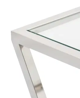 Psací stoly, boční stolky a konzoly Boční stolek - konzole Vertigo silver 120x40x80cm