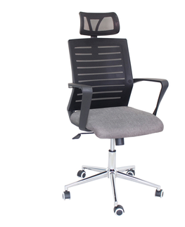 Kancelářské židle Kancelářská židle VALLADOLID, černá/šedá