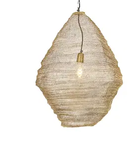 Zavesna svitidla Orientální závěsná lampa zlatá 60 cm - Nidum