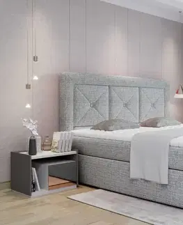 BOXSPRING postele Artelta Čalouněná manželská postel IDRIS | 160 x 200 cm Farebné prevedenie IDRIS: Berlin 01