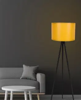 Lampy a lampičky Stojací lampa 114 žlutá černá