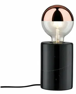 Lampy na noční stolek Paulmann stolní lampa Neordic Nordin 1-ramenné černá/mramor 796.00 P 79600