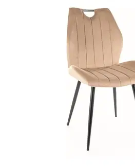 Židle Jídelní židle ARCO VELVET Signal Skořicová