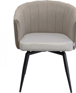 Otočné židle KARE Design Otočná židle Merida šedá