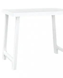 Jídelní stoly Kempingový stůl bílý 79 x 56 x 64 cm PP vzhled dřeva