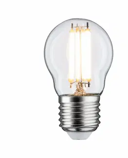 LED žárovky PAULMANN LED kapka 6,5 W E27 čirá teplá bílá stmívatelné 286.55 P 28655