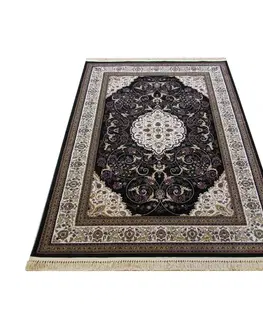 Vintage koberce Kvalitní vintage koberec v černé barvě Šířka: 200 cm | Délka: 290 cm