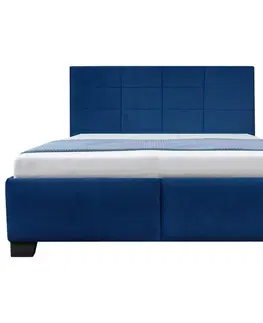 Čalouněné postele Čalouněná Postel Olympia, 180x200, Tmavě Modrá