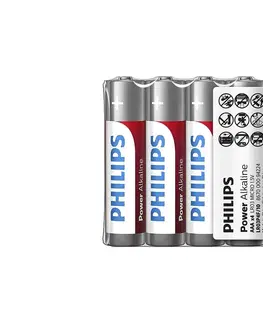 Baterie primární Philips Philips LR03P4F/10 - 4 ks Alkalická baterie AAA POWER ALKALINE 1,5V 1150mAh 