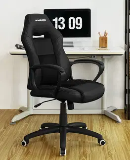 Kancelářské židle SONGMICS Kancelářská židle Abrax černá